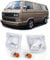 Carparts-Online Weiße Blinker Paar Links Rechts für VW T3 Bus Kasten Transporter Pritsche 79-92
