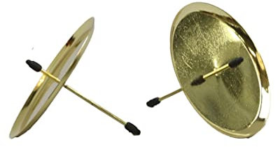 4St. Kerzenhalter gold 8cm