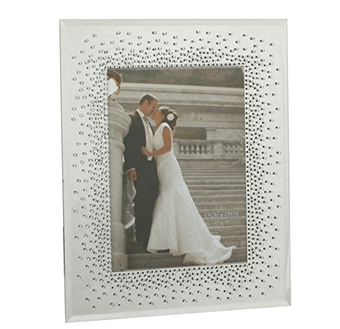 Stunning Crystal 4 x 6 Starburst Mirrored Frame FG51346 Wedding Anniversary