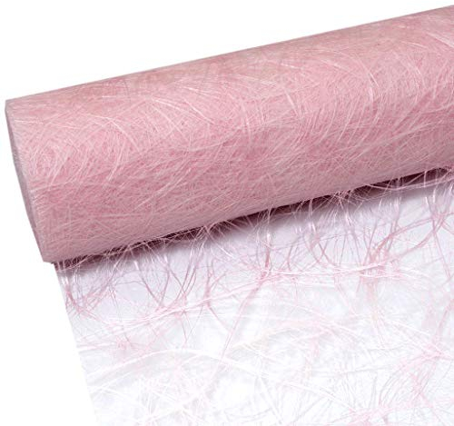 Deko AS GmbH Sizoweb 64 033-R 200 Chemin de Table Rose Pale, 20 cm, Rouleau de 25 m