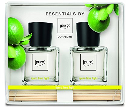 ipuro ESSENTIALS Geschenkset Raumduft lime light, 1er Pack (2 x 50 ml)