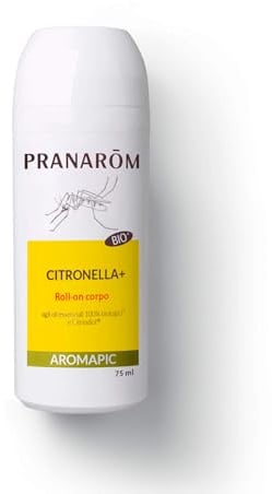 Pranarôm - Aromapic Roll-on Antizanzare BIO - Protezione Naturale fino a 7 Ore - Con Oli Essenziali Biologici - Sicuro per Bambini e Donne in Gravidanza - 75 ml