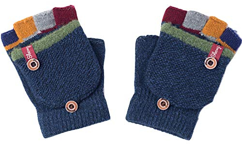 Aiyomimo Herbst und Winter Baby Warme Handschuhe Kind Gestrickte Fäustlinge,3-6 Jahre alt