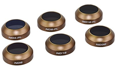 PolarPro MVC-CS-6pack Kit Filtri ND e ND/PL, 6 Pezzi, Nero