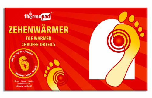 KULTFAKTOR GmbH Thermopad Zehenwärmer für warme Zehen an Karneval Weiss Einheitsgröße