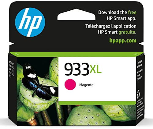 HP 933XL Magenta High-Yield Ink Cartridge | Works with OfficeJet 6100, 6600, 6700, 7110, 7510, 7610 | CN055AN