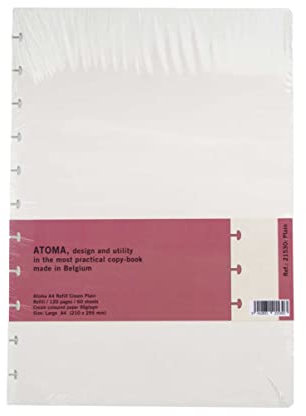 ATOMA Notizbuch System - Nachfüllpack - A4 - crème - Blanko