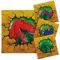 Folat 61852 NEU Servietten Dino Party, ca. 25x25 cm, 16 Stück