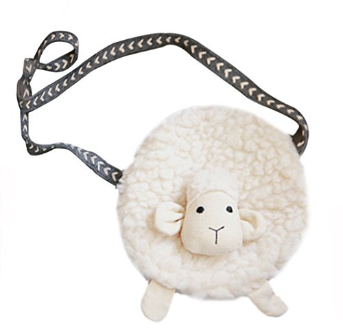 Millya UK Little Girls' Bag Kids Toddler Children Crossbody Bag Adorable Sheep Design Satchel Shoulder Bag Coin Purse