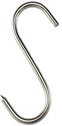M-Teile-Store 10 S-Haken 100mm Edelstahl Haken Speckhaken Fleischerhaken Metalhaken Niro