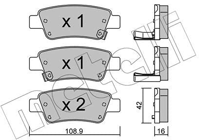 metelligroup 22-0790-0 - Made in Italy - Bremsbeläge