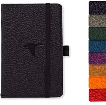 Dingbats* - Tierwelt Kleines Notizbuch A6 Gepunktet - Hardcover PU Leder Journal für Arbeit, Reisen - Elastischer Verschluss, Stifthalter, Lesezeichen