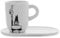 Bialetti Y0TZ101-Mug Omino con Piattino, 340 ml, Porcellana