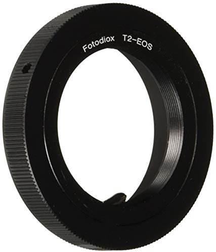 Fotodiox Lens Mount Adapter Compatible with T-Mount (T/T-2) Screw Mount SLR Lens on Canon EOS (EF, EF-S) Mount D/SLR Camera Body - with Gen10 Focus Confirmation Chip