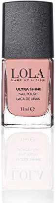 Lola Make Up by Perse Nail Polish Quick Dry Instant Gloss Ultra Long Lasting High Shine Finish Nail Paint for Women, Vegan and Cruelty-Free Cosmetic, Ballerina Pink (025), 11ml