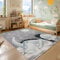 SIMPEX KinderTeppich, Dinosaurier Design, Teppich Blau, 80 x 150 cm, Teppich für Kinder, Teppich Kinderzimmer