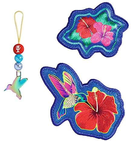 Step by Step Magic Mags „Rainbow Colibri“, 3-teilig, 2 Magnet-Applikationen und 1 Anhänger, als Ergänzung für den Schulranzen oder Vorschulrucksack, für Mädchen