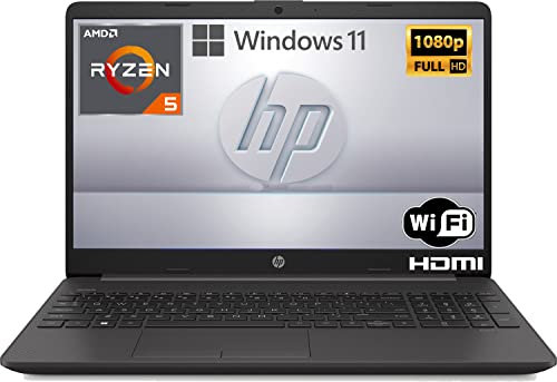 HP Notebook, Ryzen 5 5500U 6 Core 4 Ghz, SSD da 1000 Gb Display IPS Full HD 15.6, DDR4 16 Gb, Wi-fi, 3 usb, webcam HD, Windows 11 Pro 64 Bit, Pacchetto Office 2021, Pronto Utilizzo