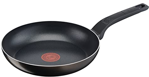 Tefal Easy Cook & Clean-Sartén (24 cm, Antiadherente, Compatible con Todas Las Luces Excepto inducción B5540402), Aluminio, N/C