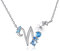 VIKI LYNN Damen Initiale Halskette Buchstabe W Alphabet Anhänger Schmuck 925 Sterling Silber und Zirkonia Anfangsbuchstaben Personalisierte Geschenke für Mädchen Frauen
