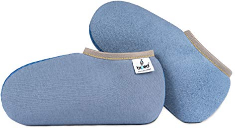 biped Stiefelsocken PINGUIN - wärmende Socken für Gummistiefel, für Freizeit und Beruf - Füßlinge für Damen und Herren als Hausschuh Ersatz oder Gästeschlappen - made in Germany - z2743(47-48)