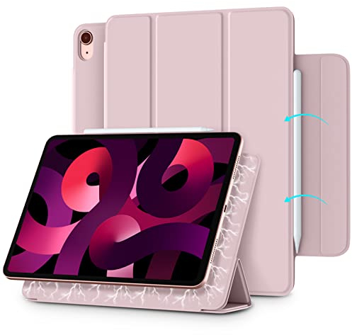 Vobafe Funda Magnética Compatible con 11 Pulgadas 2025 2024 /iPad Air 7ª6ª5ª/4ªGeneración 2022/2020 10.9/iPad Pro 11 2018, Funda Protectora Magnética Compatible con Carga de Pencil 2-Rosado