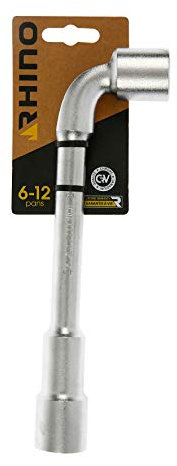 RHINO - Clés tubulaires et à Pipe, Clé à Pipe débouchée 21 mm - Diamètre 21 mm - Empreinte 6/12 pans - Fabriqué en Acier (Chrome Vanadium) - Garantie à Vie - Plusieurs Tailles Disponibles