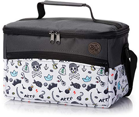 BAMBINIWELT Tasche für Toniebox und Tigerbox Touch, Musikbox-Tasche mit Verstellbaren Innenfächern, Netzfach für Zubehör (Modell 27)