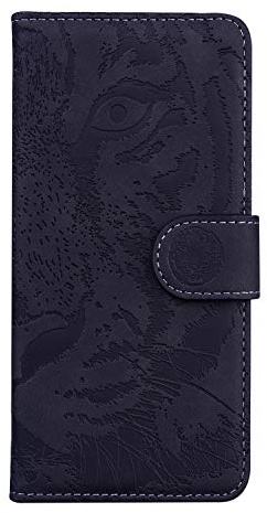 TIANCI Case for Samsung Galaxy A52 4G/5G Flip, Domineering Tiger Embossing PU Leather Wallet Case, Shockproof Protective Cover with Stand Function for Samsung Galaxy A52 4G/5G Phone Case-Black