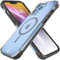 REBEL Transparente Hülle für iPhone 13 Pro Max [Frosted Series Gen-3] MagSafe-kompatibel, durchscheinend matt, schützende stoßfeste Stoßfänger, Metallknöpfe, Slim Fit Grip, 6,7 Zoll Phone 2021