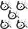 HYS 2,5 mm 1 Pin Walkie Talkie Auricular con micrófono, Auriculares de Seguridad compatibles con Motorola TLKR-T60 T61 T62 T80 T81 T82 T-92 H2O T80 Extreme (5 pcs)