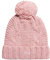 Superdry Damen Vintage Cable Beanie Baskenmütze, Tweed rosa,