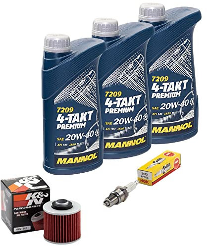 Wartungspaket Öl 3L + Ölfilter + Zündkerze für Yamaha SR 500 SR500 2J4 Baujahr 1978-1983
