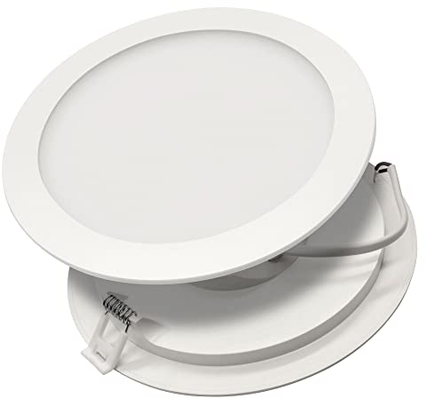 max K O M F O R T - 2er SET LED Panel 18W rund weiß neutralweiß flach ultraslim Strahler Einbau Spot Deckenleuchte MBY-18W