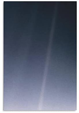 Leinwandposter Voyager, Planet, Motiv: Der hellblaue Punkt, Voyager, Erde, Planet, Schlafzimmer-Dekor, Büro, Raumdekoration, Geschenk, Wandkunst, Dekordruck für Wohnzimmer, 40 x 60 cm