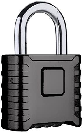 Maizoon Candado de Combinación 4 Digital Reajustable Un Botón Desbloqueo Diseño Alta Seguridad Seguro Duradero Impermeable Antirrobo Resistencia al Corte para Interior y Exterior Negro
