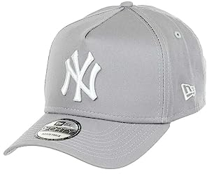 New Era New York Yankees MLB Essential Grey 9Forty A-Frame Snapback Cap - One-Size