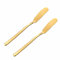 Wambere Lot de 2 couteaux à beurre 16,5 cm × 1,8 cm en acier inoxydable avec long manche - Couteau à fromage - Couteau à fromage - Couteau à beurre - Couteau à fromage - Couteau à beurre - Couteau à