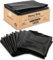 200 Heavy Duty Bin Bags 80L (18x29x39) Black Bags Extra Strong Bin Bags Black Bin Liners Refuse Sacks for Home Garden Kitchen House Office Caterers Restaurant–Rubbish Garbage Bags