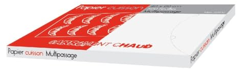 Emballage garrigou Papier cuisson multi passage 500 feuilles papier cuisson sulfurisé, cuisine, pâtisserie, congeler, cuire,superposer, 40 x 60 cm
