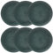 URBN-CHEF 13 33cm Faux Wood Look Charger Dinner Plates Wedding Christmas Service 6 Pack (Petrol Blue)