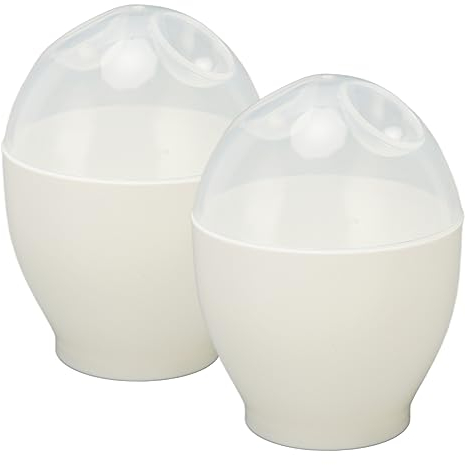 2 Pièces Pocheuse Oeuf Easy Egg Cooker, Mini Tasse à œufs Portable Et Rapide pour la Cuisine, Petit Déjeuner, Ensemble De Fabrication D'œufs en ABS Durable