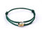 QianSiLi Armband Herren, Dreifarbig, Rote Glücksarmbänder, Armband für Damen und Herren, Verstellbar, Edelstahl, Nylon Edelstahl（Grüner）