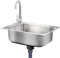 Lavello In Acciaio Inox Con Rubinetto Lavelli Da Cucina Domestici, Lavello Rettangolare 1 Vasca Per Lavello Commerciale Ristorante Cucina Appartamento (38x33cm)