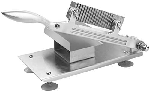 WYRMB Cortador de Patatas Fritas, trituradora de Patatas, cortadora de Patatas Fritas, máquina de Corte Manual, Ajustable, Ideal para Frutas y Verduras, Cuchilla picadora Ondulada multifunción