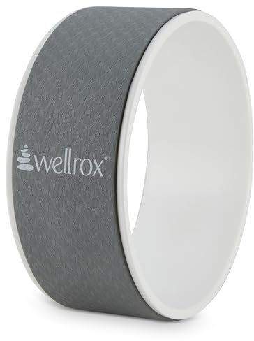 Wellrox 30,5 cm Yoga-Rad, Rückenknacker, Multifunktional, Grau