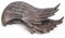 Logbuch-Verlag Engelsflügel Grabdeko Engel mit Spruch 19,5 x 10,7 x 6,5 cm Deko Allerheiligen Friedhof frostsicher bronzefarben