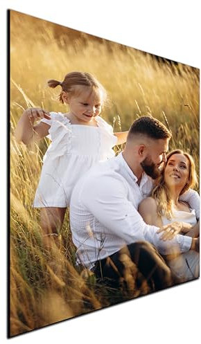 DARO Design Bild auf Leinwand personalisiert 30x40 cm – HDF-Platte 6 mm mit Wandhaken – Moderne Schlafzimmer Bilder Leinwände – Wanddeko für Wohnzimmer – Fotogeschenke mit eigenem Foto