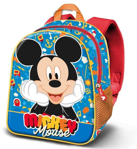 Disney Mickey Mouse Glad-Mochila 3D Elite, Azul, 26 x 31 cm, Capacidad 8 L