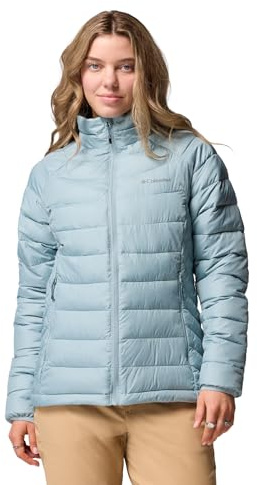 Columbia Women's Powder Lite 2 Full Zip Jacket Puffer Jacket, Crushed Blue, XS